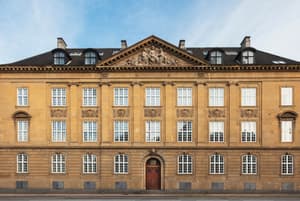 Beautiful facade of the Nobis Hotel Copenhagen