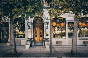 Nobis Norrmalmstorg Hotel street view with trees