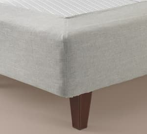The bed cover Base cover on a DUX bed with tapered legs